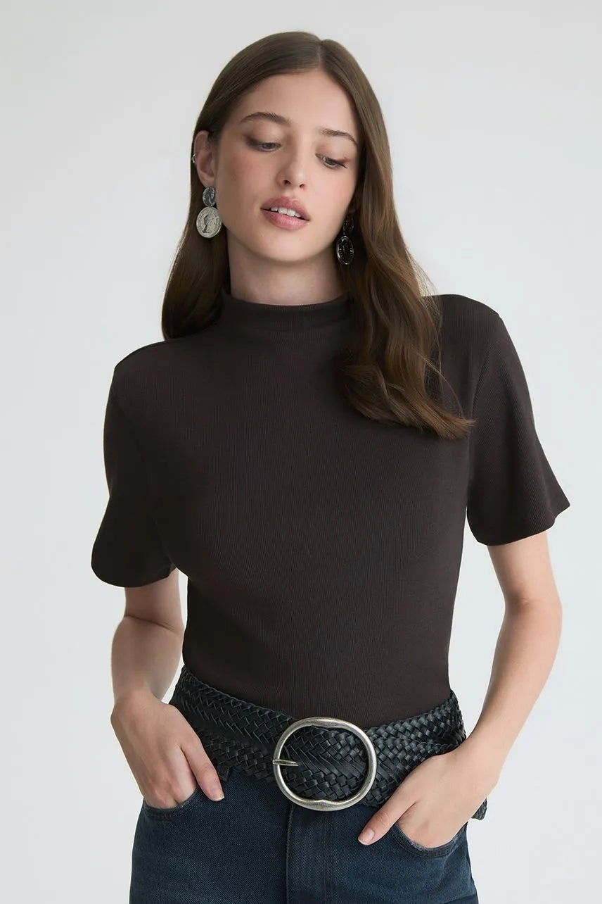 Blusa Liza NV - Marrom Espresso
