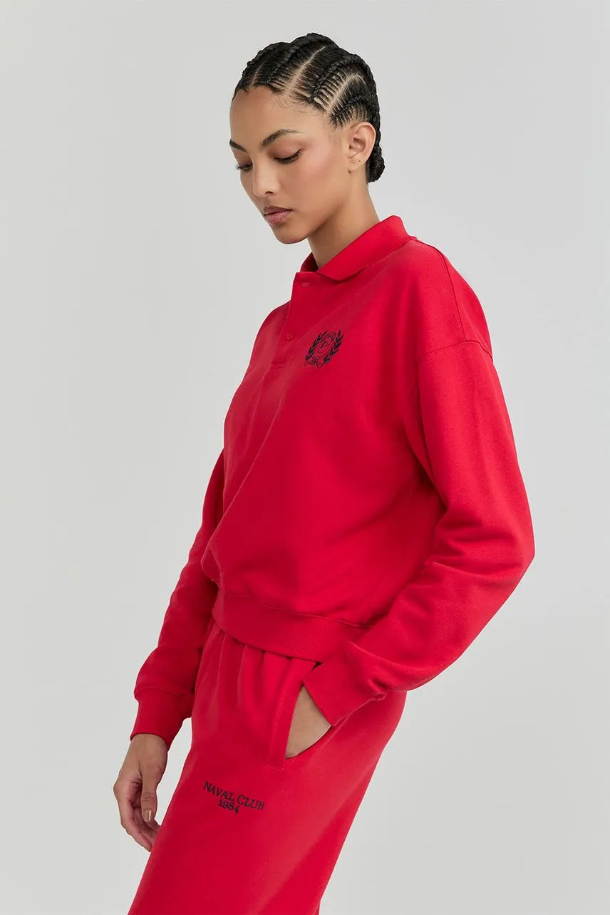 Blusa Polo Amanda - Vermelho Salsa NV