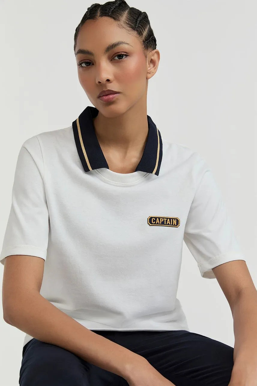 T-Shirt Captain NV - Off White