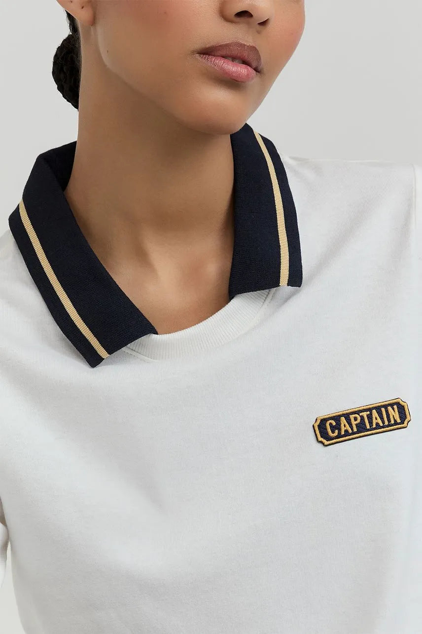 T-Shirt Captain NV - Off White