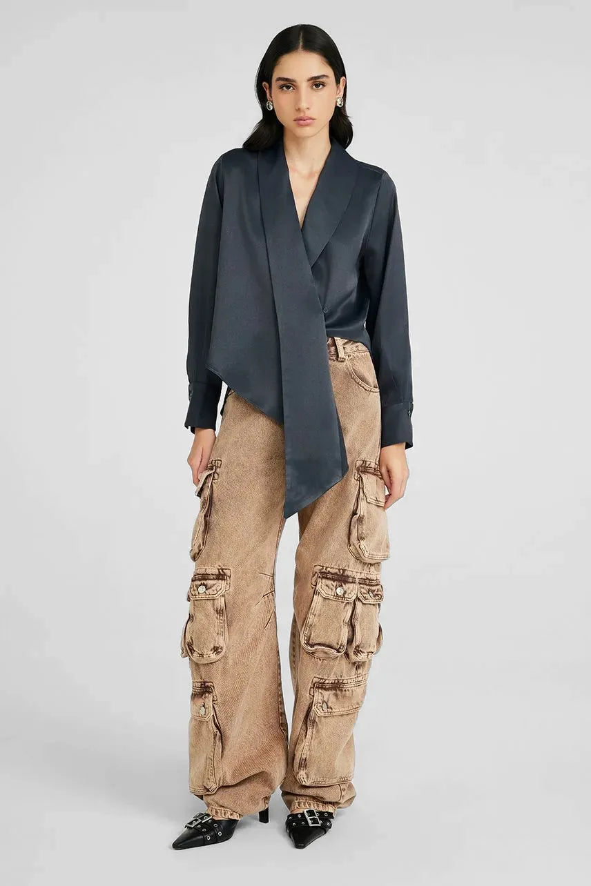 Calça Jeans Audrey - Bege Khaki NV
