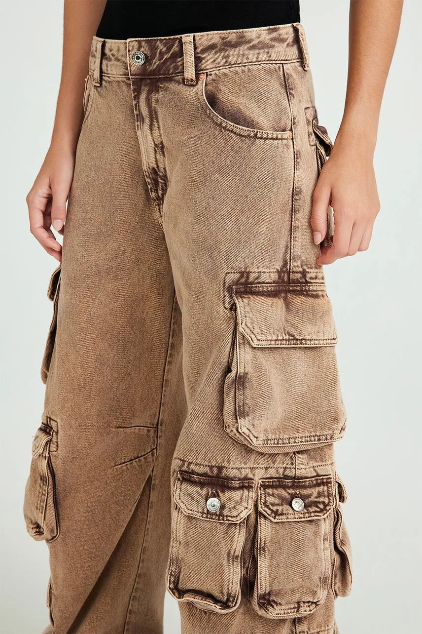Calça Jeans Audrey - Bege Khaki NV
