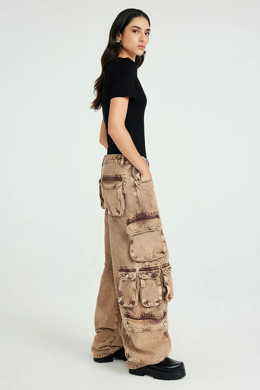 Calça Jeans Audrey - Bege Khaki NV