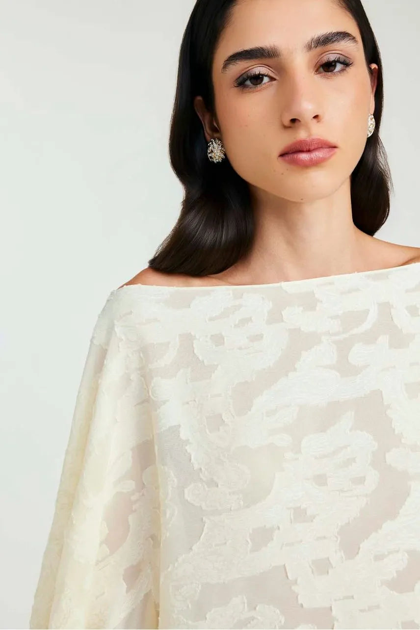 Blusa Giulia - Bege Lace NV