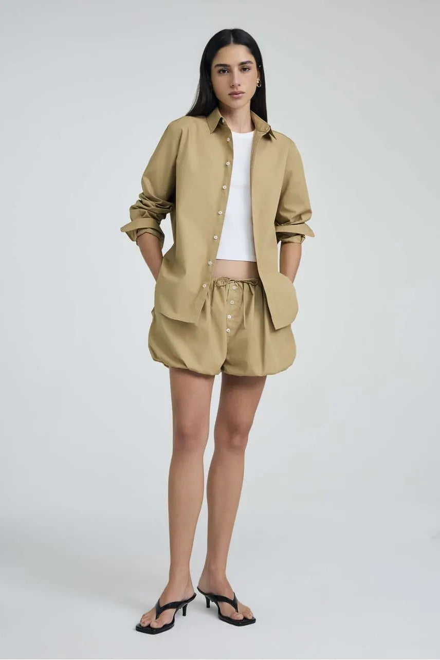 Short Balone Julieta - Bege Trench NV