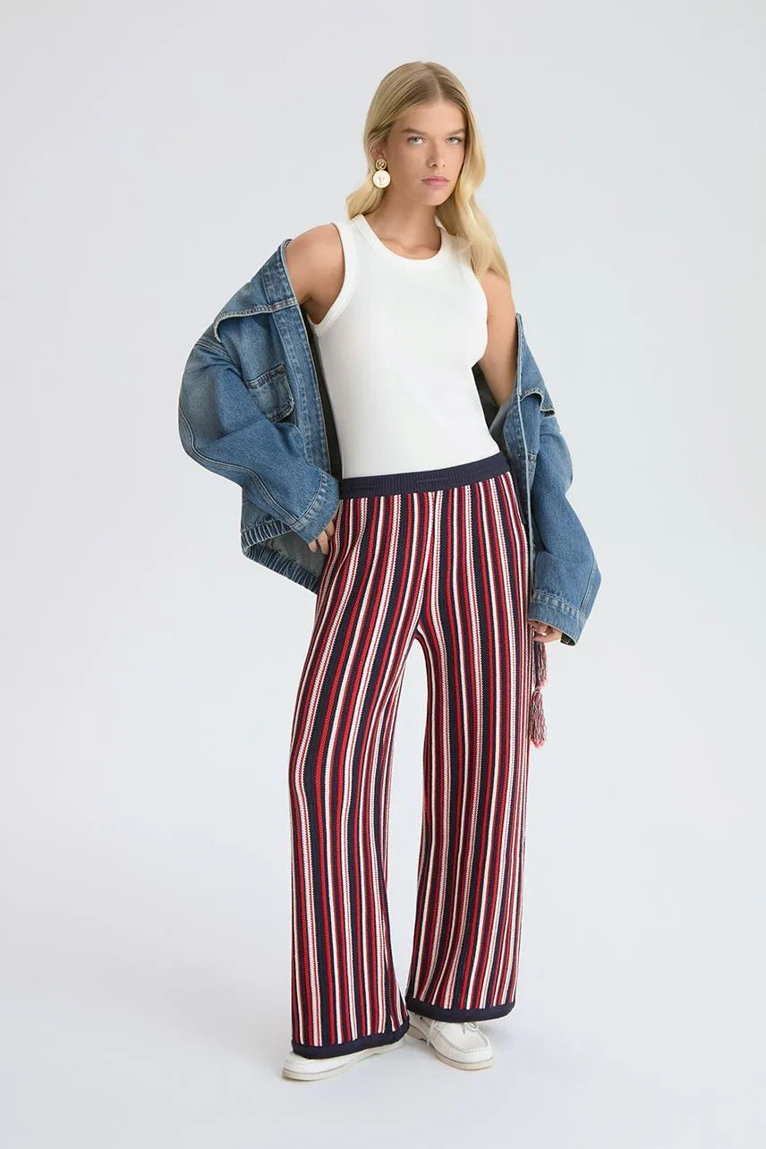 Calça Tricot Marie NV - Azul Retro