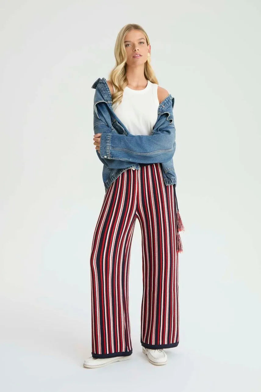 Calça Tricot Marie NV - Azul Retro