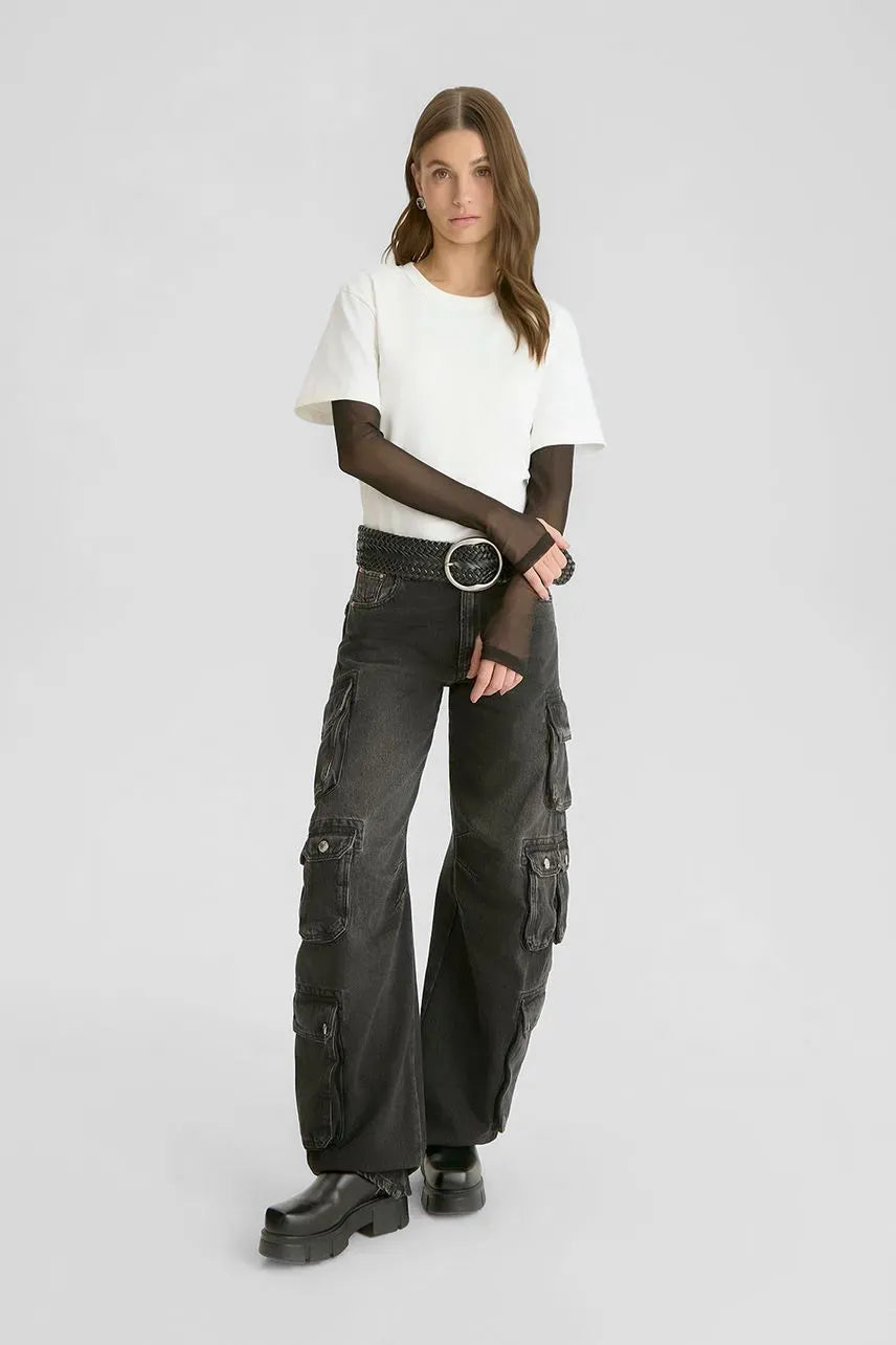Calça Jeans Audrey NV - Jeans Stoned Black
