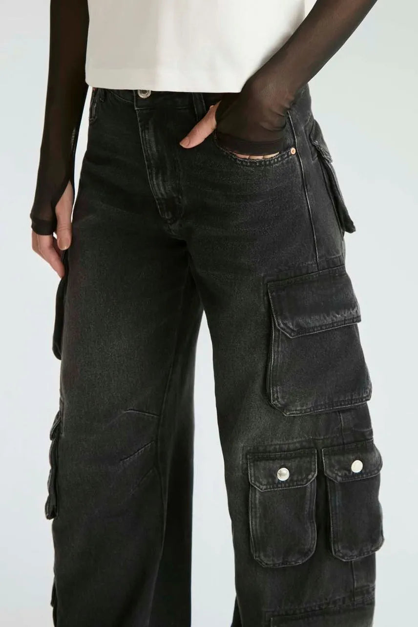 Calça Jeans Audrey NV - Jeans Stoned Black