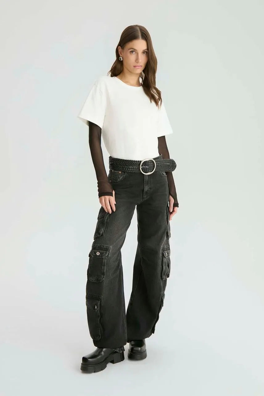 Calça Jeans Audrey NV - Jeans Stoned Black