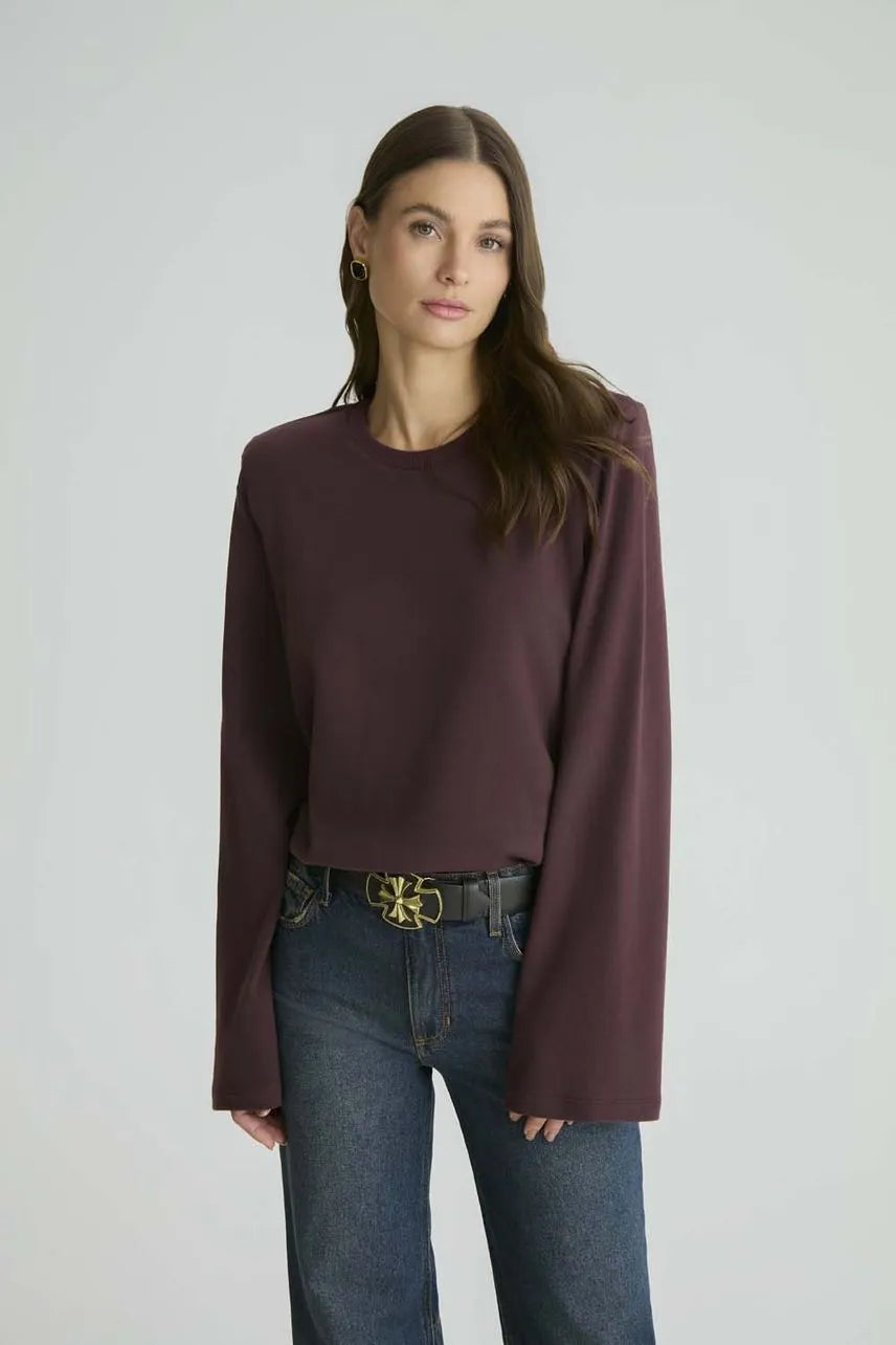 T-Shirt Manga Longa Nati - Roxo Berry NV