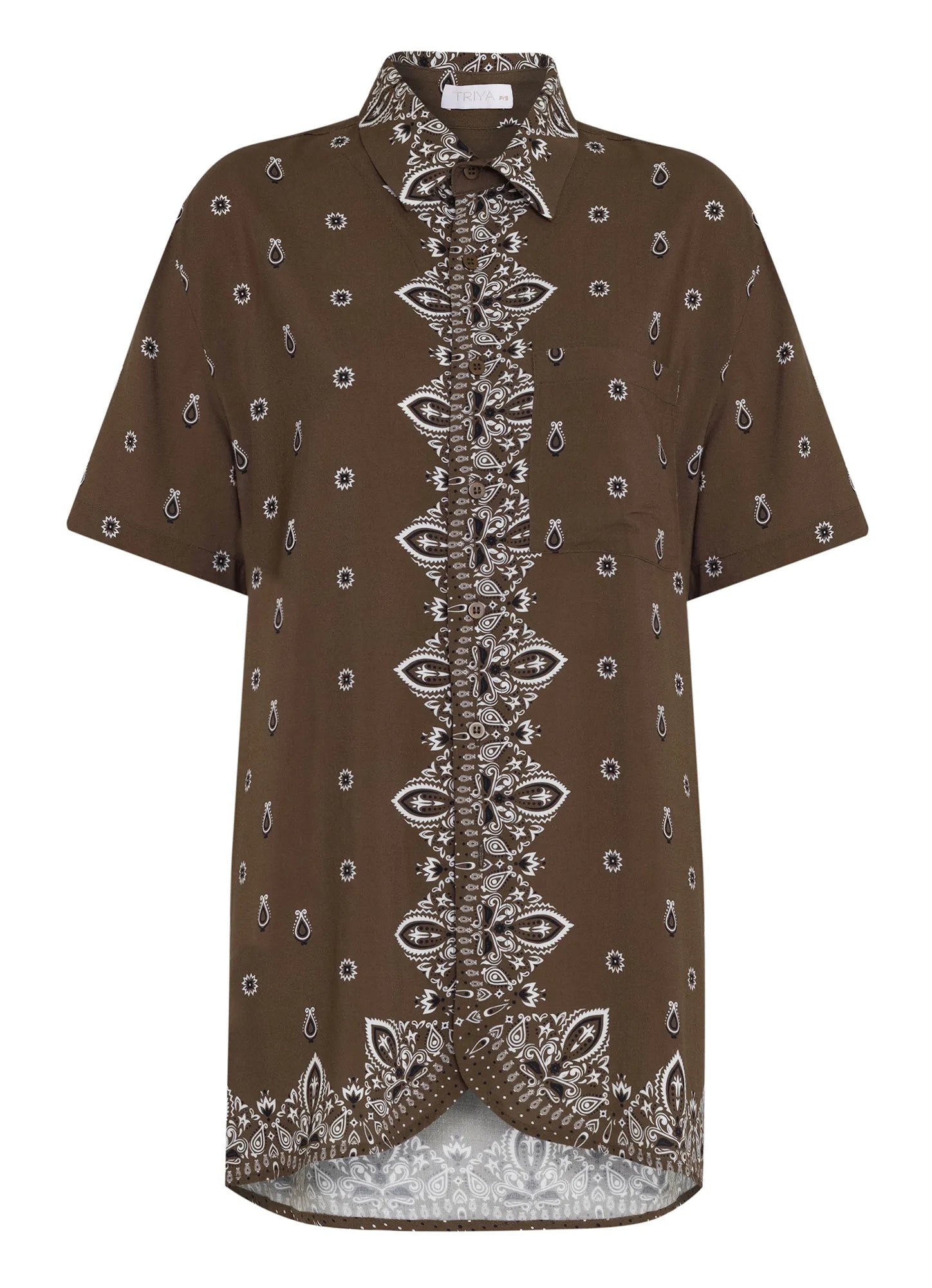 Camisa Lucia Bandana Brown TRIYA