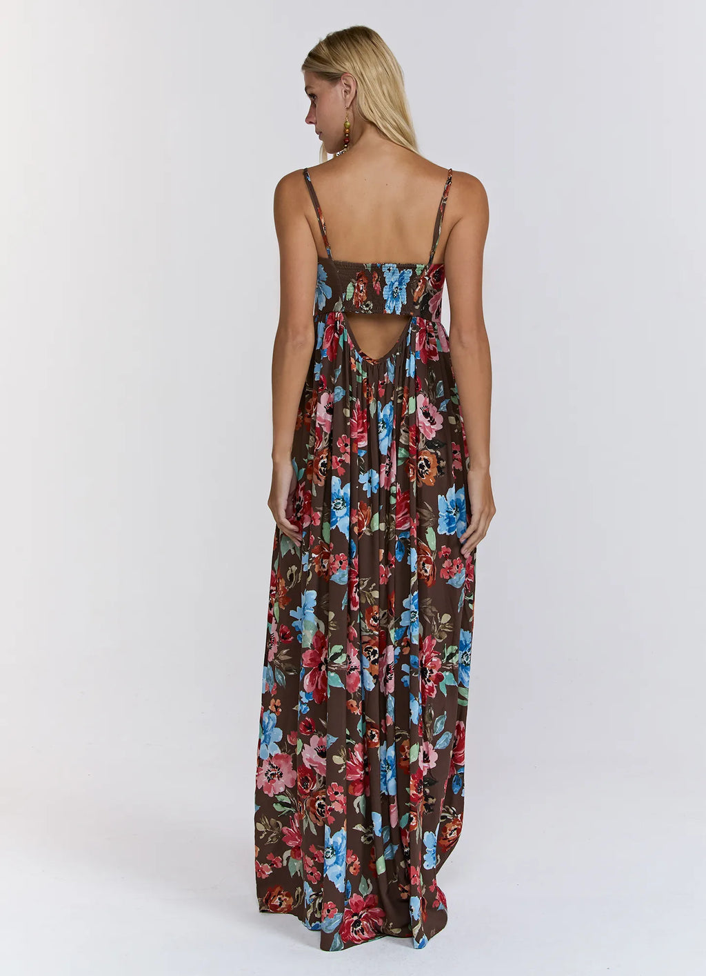 Vestido Thalita Floral Brown TRIYA