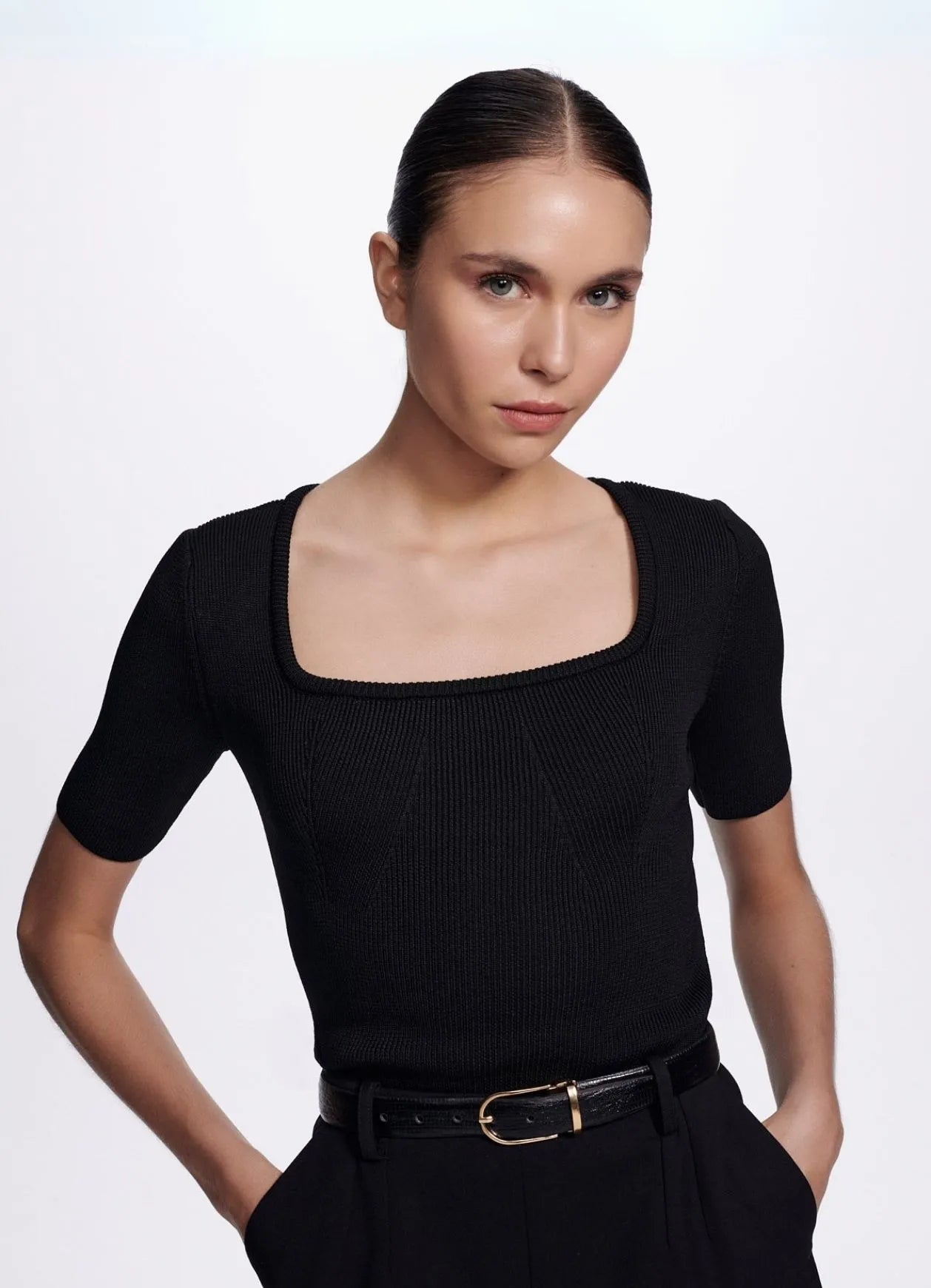 Blusa Isadora Black Carol Bassi