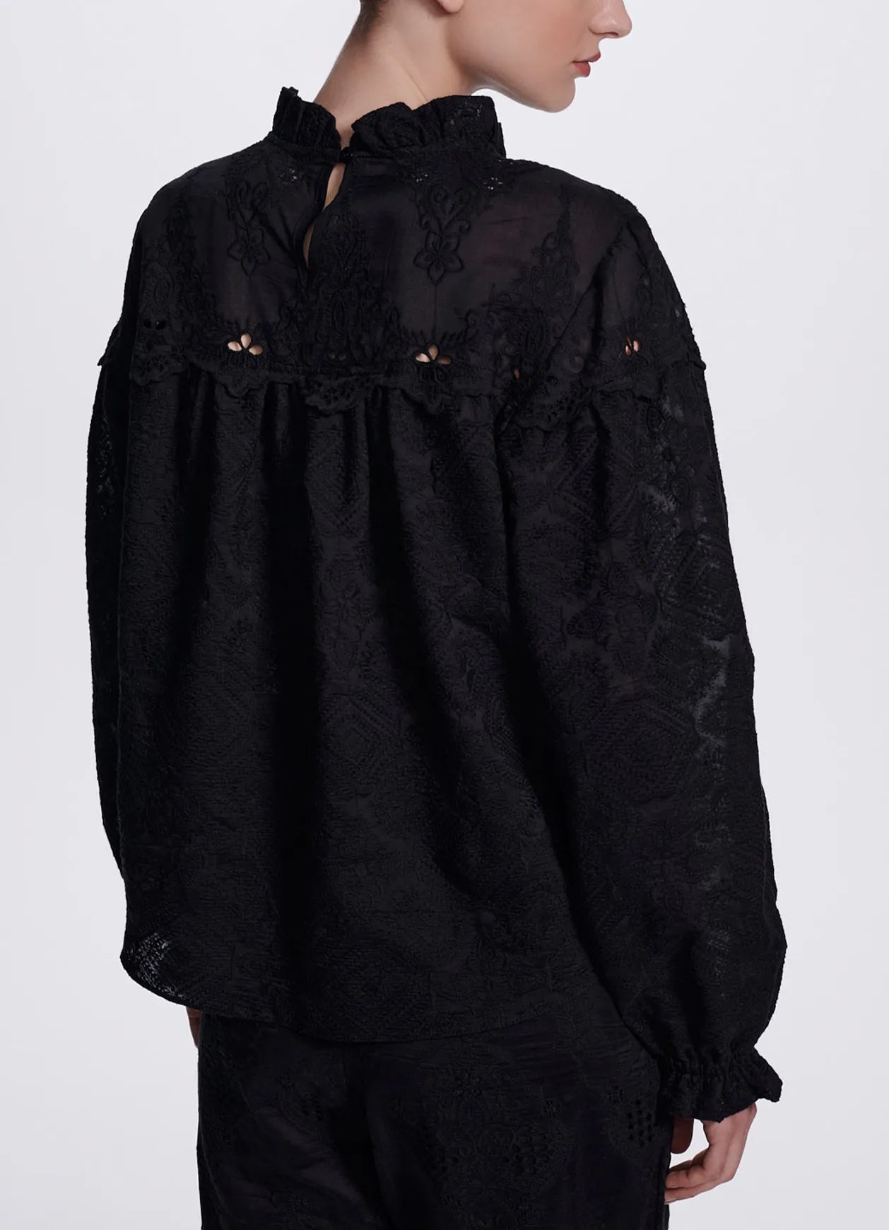 Blusa Dina Black Carol Bassi