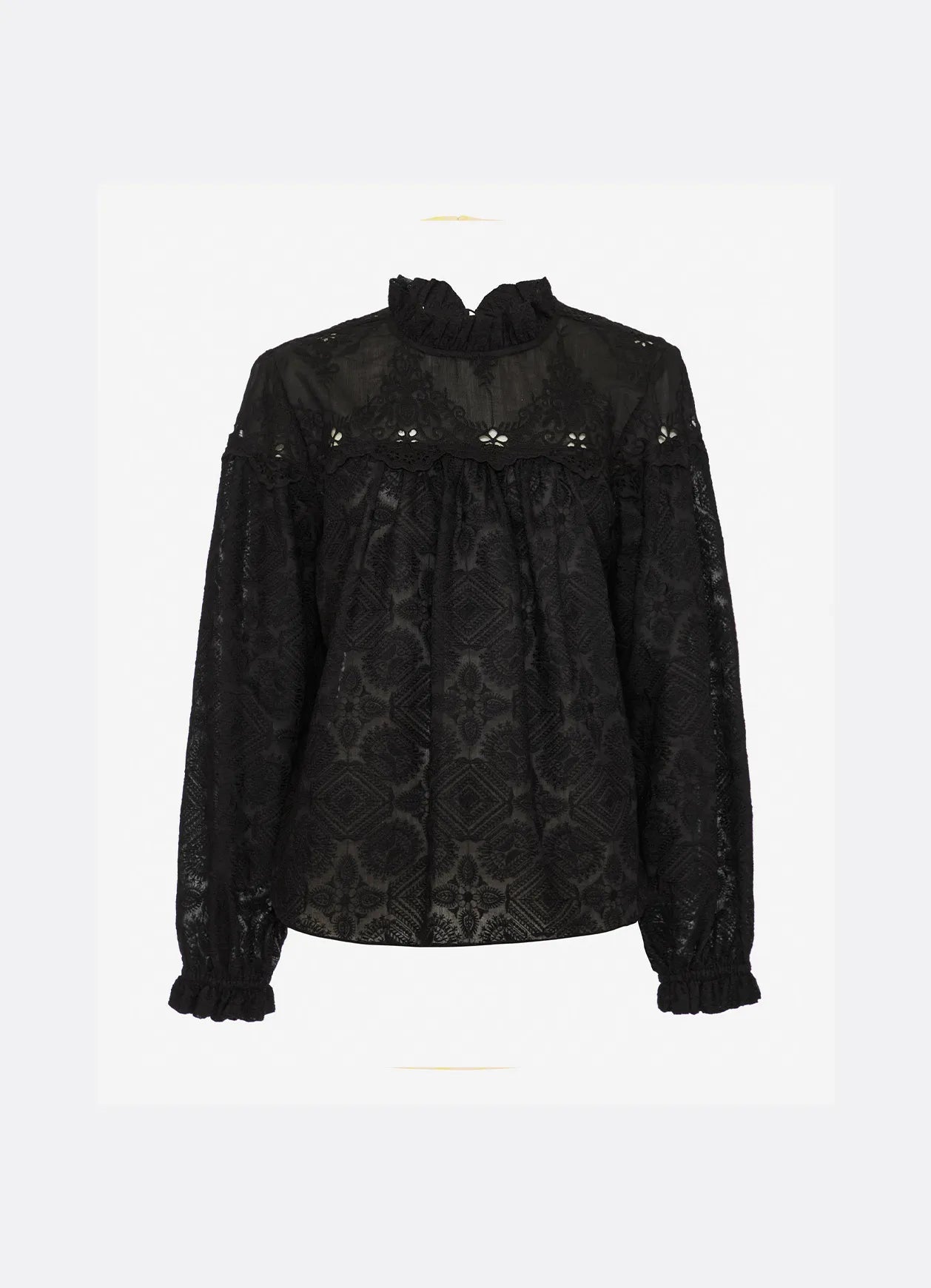 Blusa Dina Black Carol Bassi