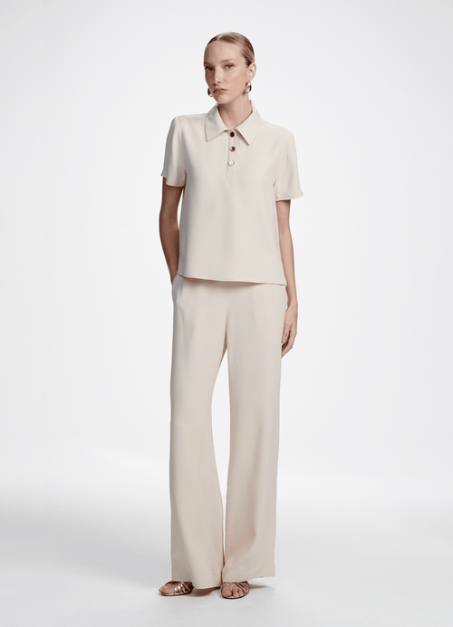 Blusa Maggio Bege Glace Carol Bassi