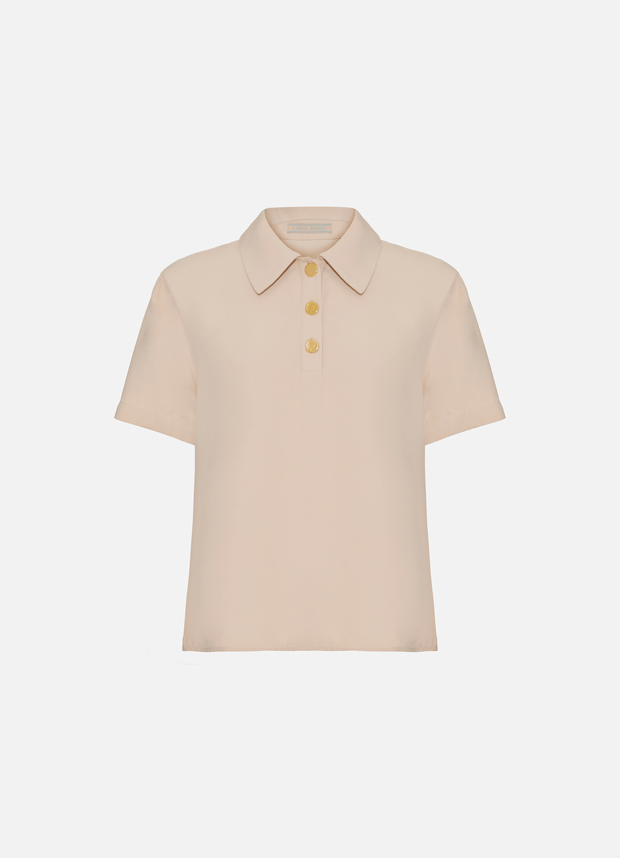 Blusa Maggio Bege Glace Carol Bassi