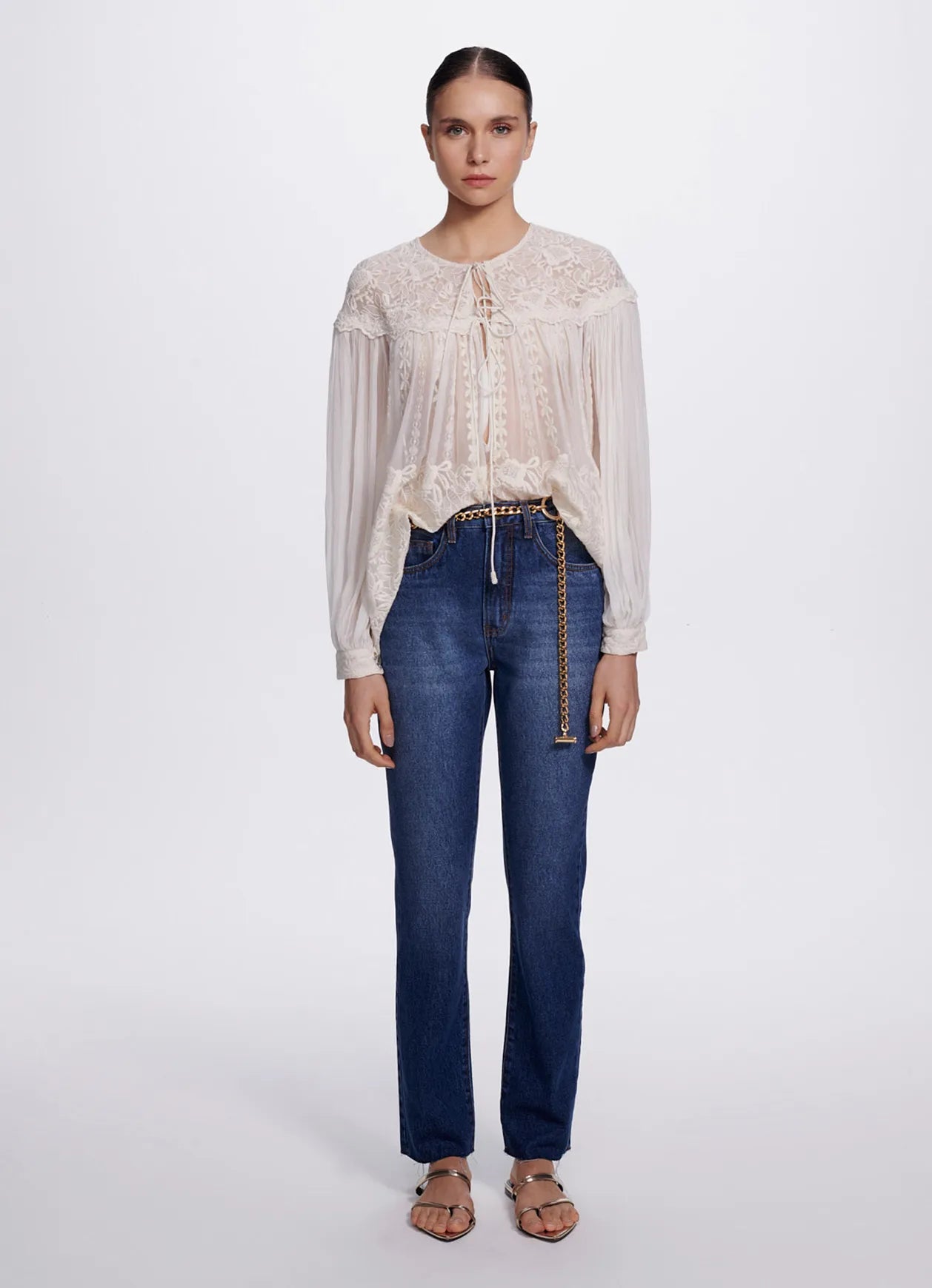 Calca Alicia Jeans Medio Carol Bassi
