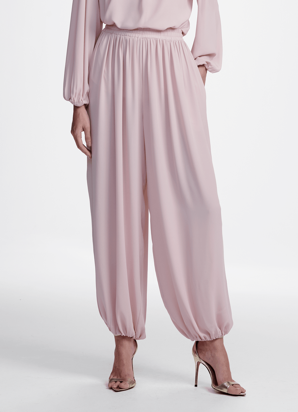 Calça Nephele Rosa Petala Carol Bassi