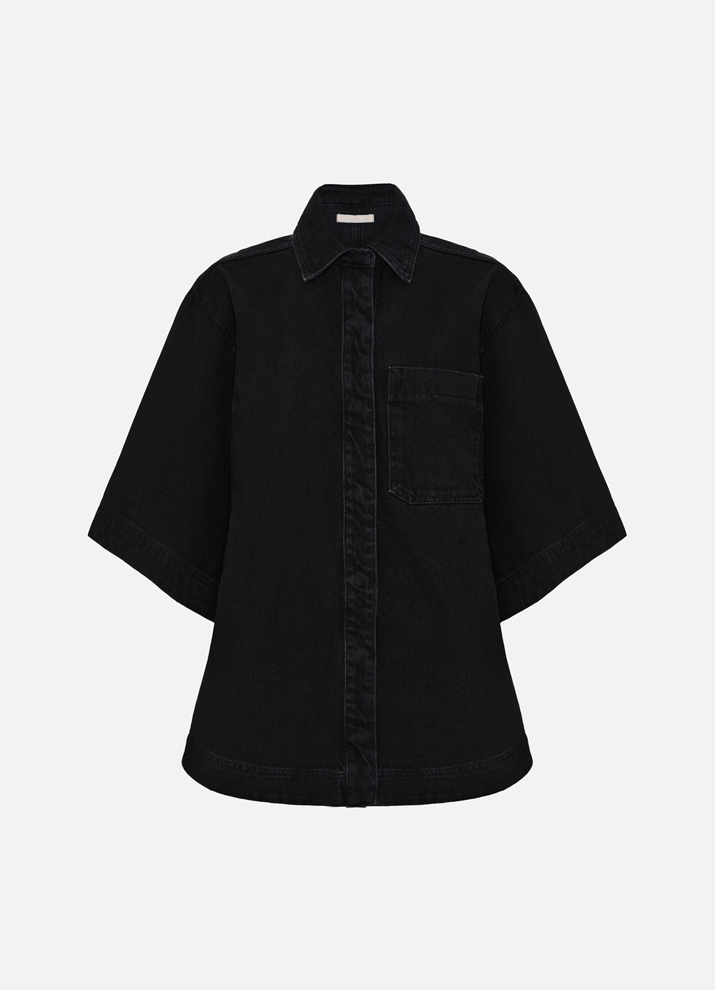 Camisa Ramona Jeans Black Carol Bassi