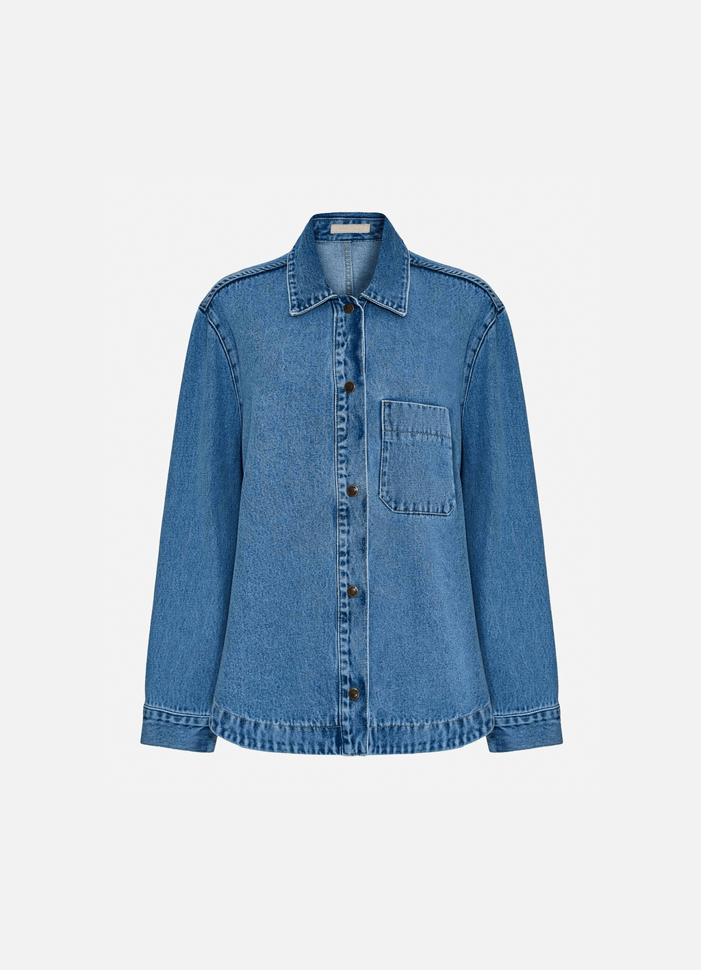 Camisa Heloisa Jeans Claro Carol Bassi