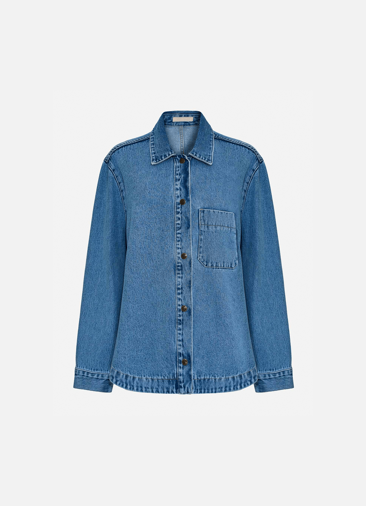 Camisa Heloisa Jeans Claro Carol Bassi