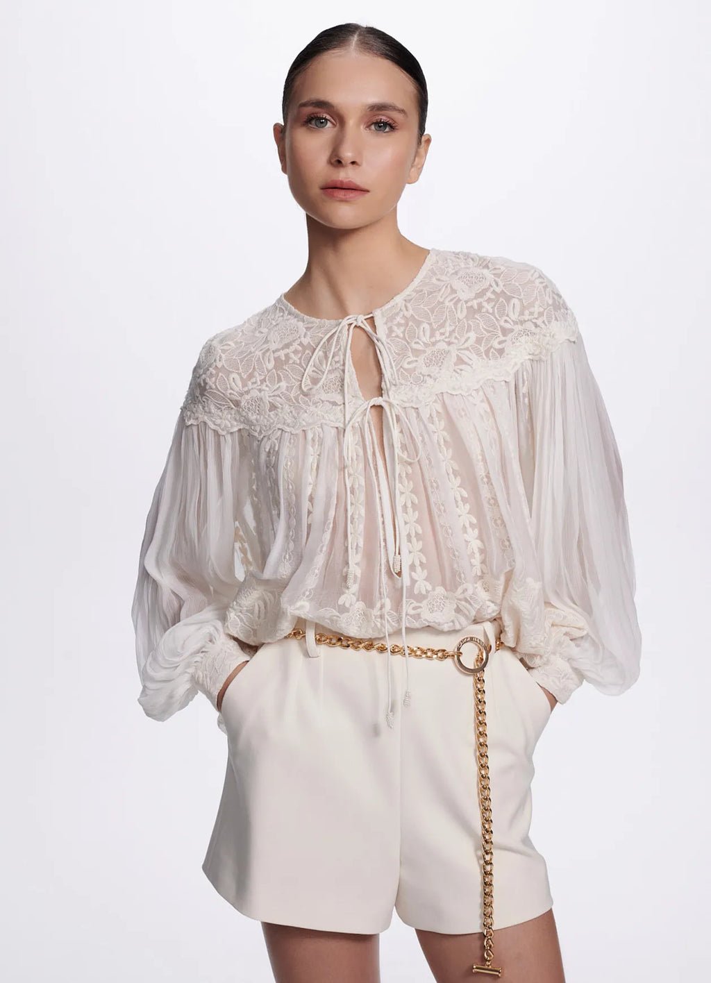Shorts Lina Champagne Carol Bassi
