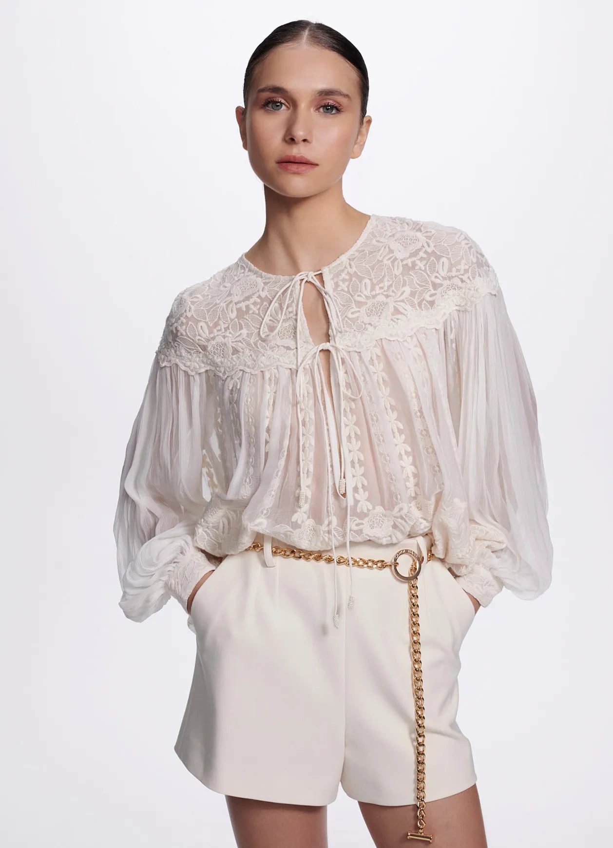 Shorts Lina Champagne Carol Bassi