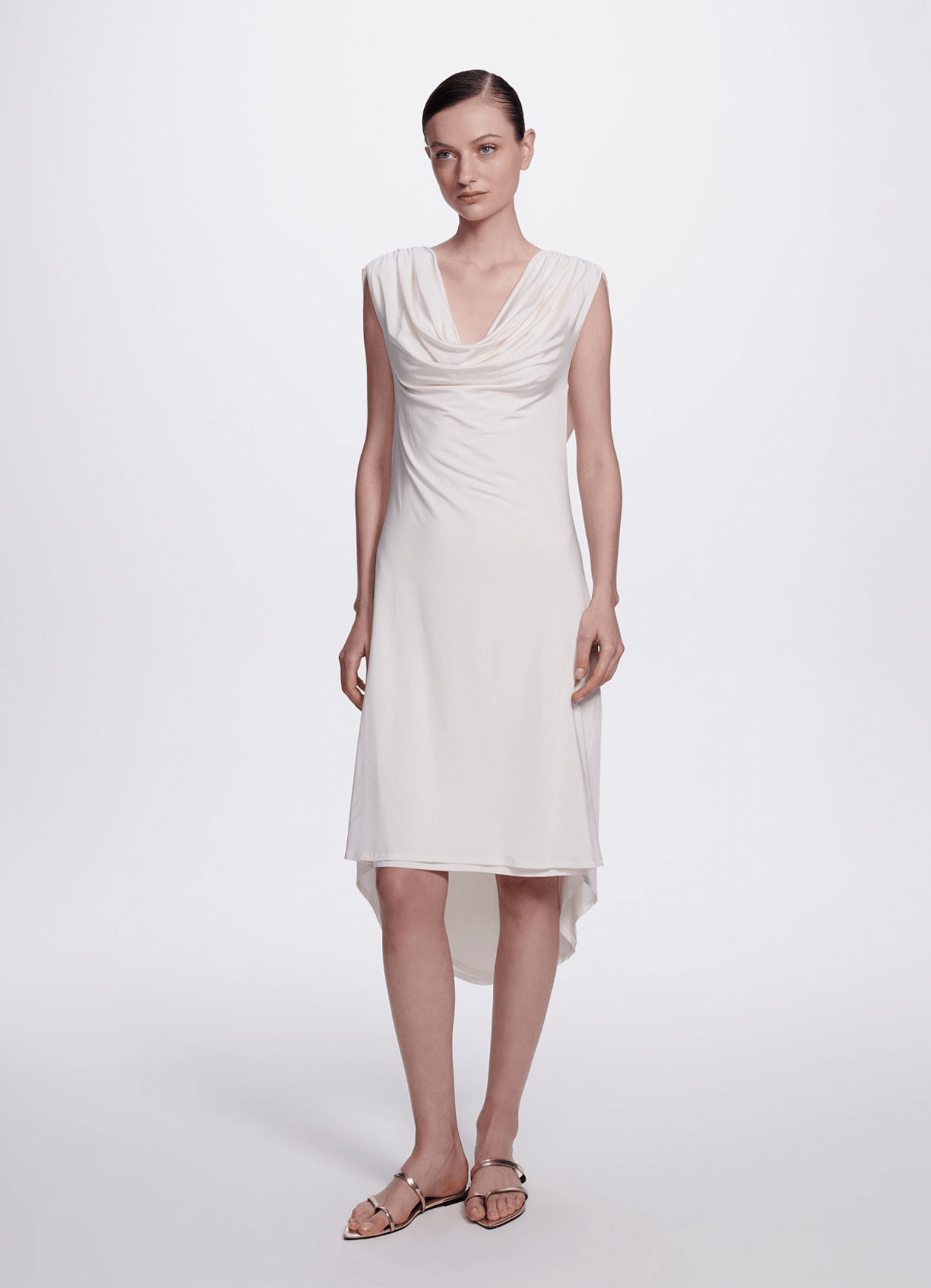 Vestido Jamie Off White Carol Bassi