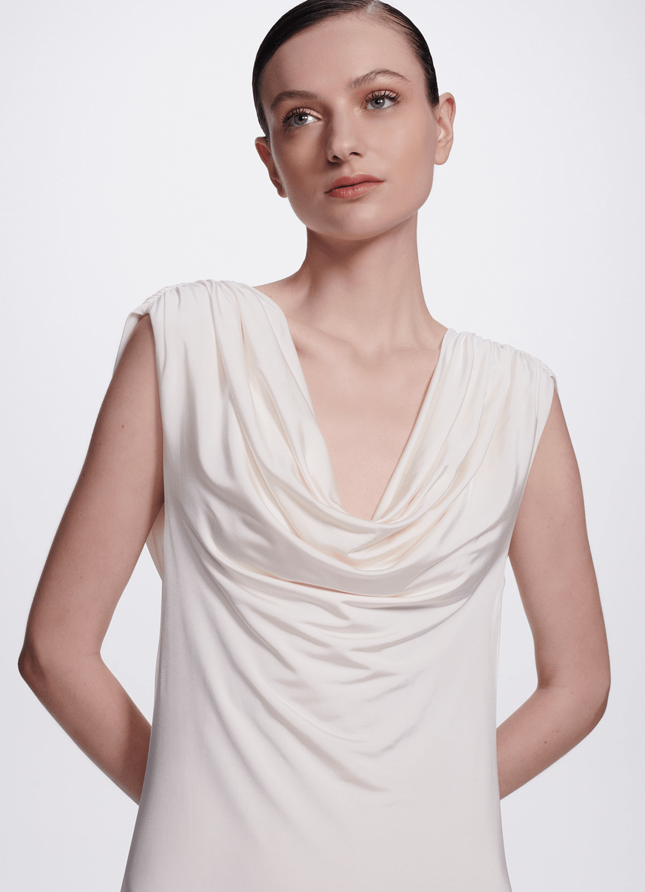 Vestido Jamie Off White Carol Bassi