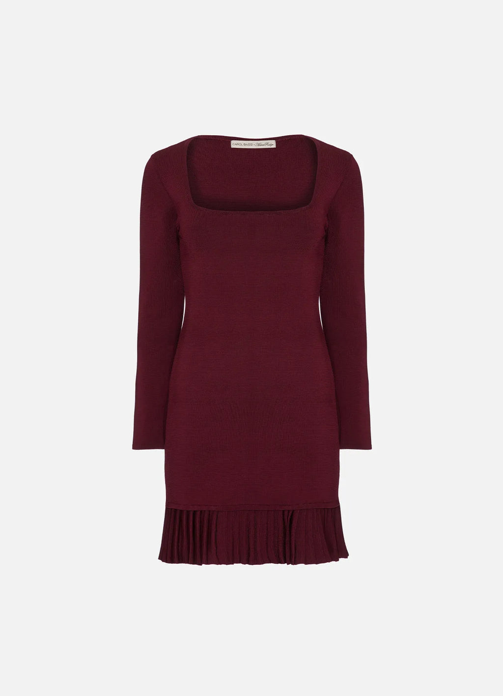 Vestido Hermod Bordo Carol Bassi