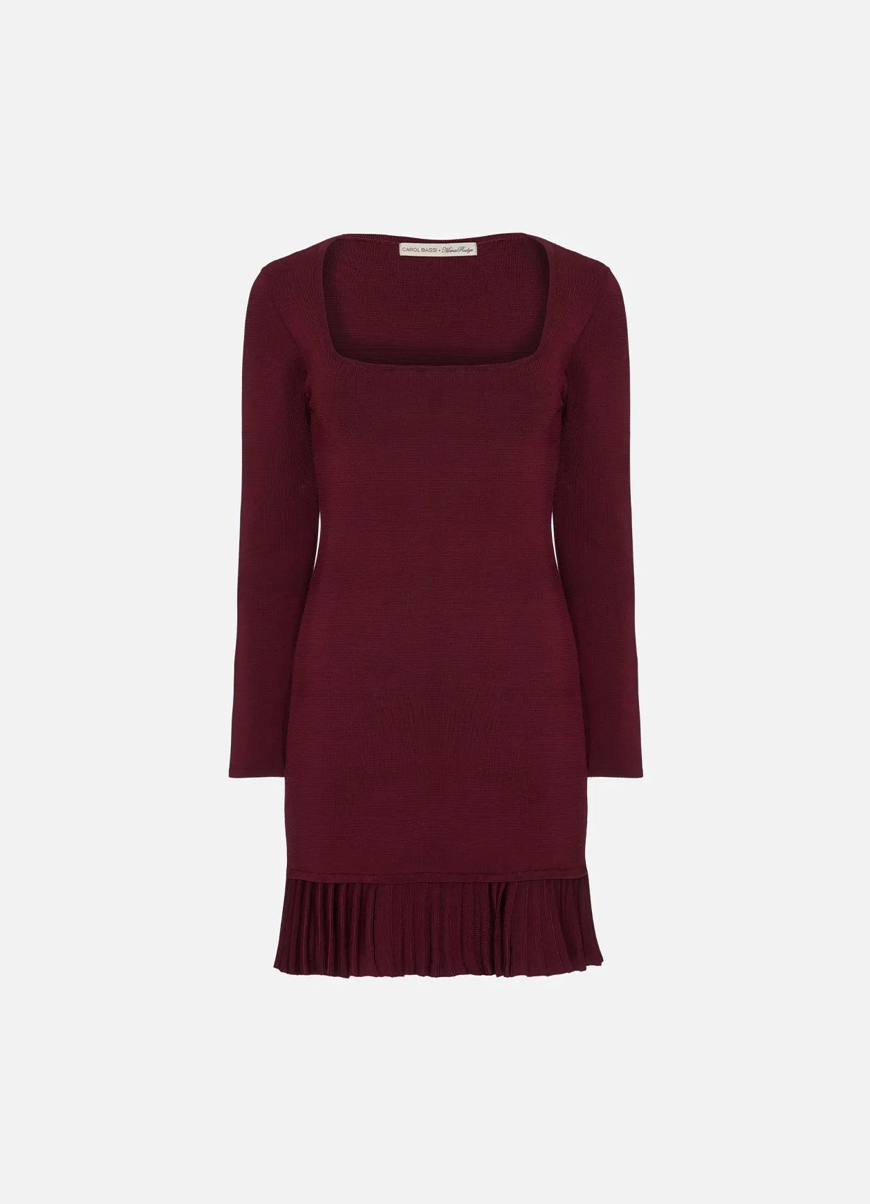 Vestido Hermod Bordo Carol Bassi