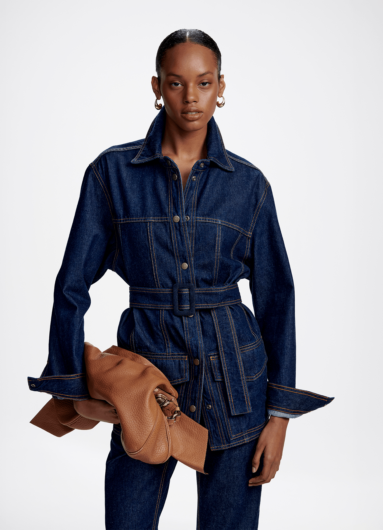 Parka Willow Jeans Escuro Carol Bassi