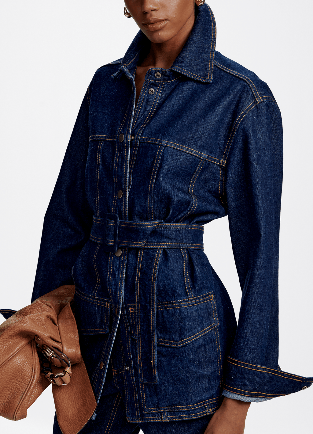 Parka Willow Jeans Escuro Carol Bassi
