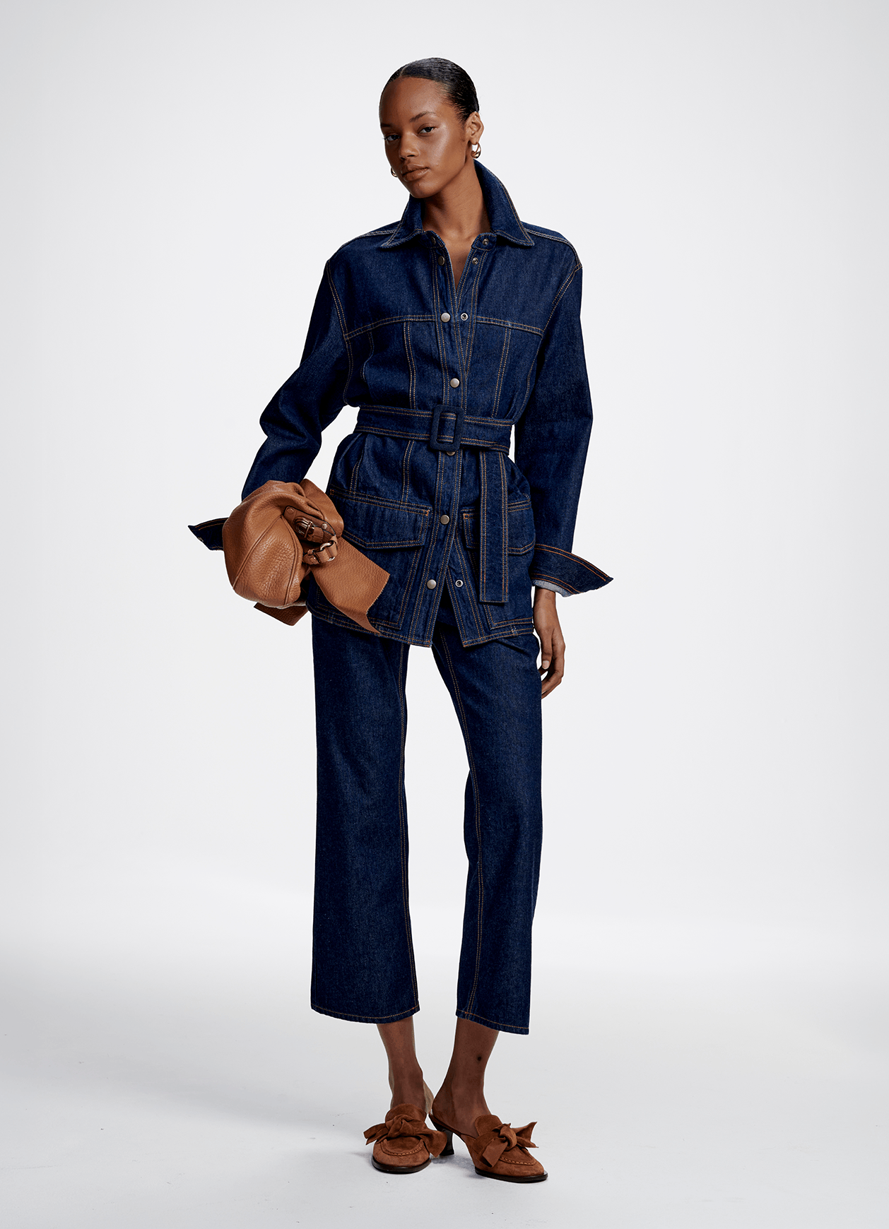 Parka Willow Jeans Escuro Carol Bassi
