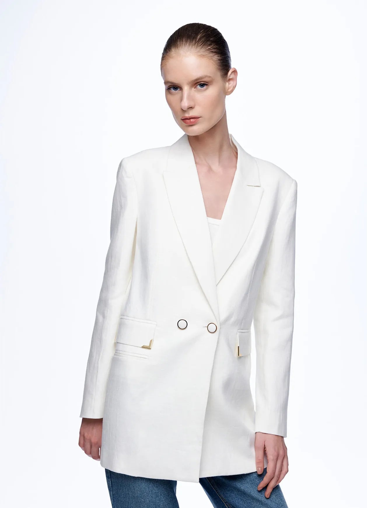 Blazer Alva Off White Carol Bassi