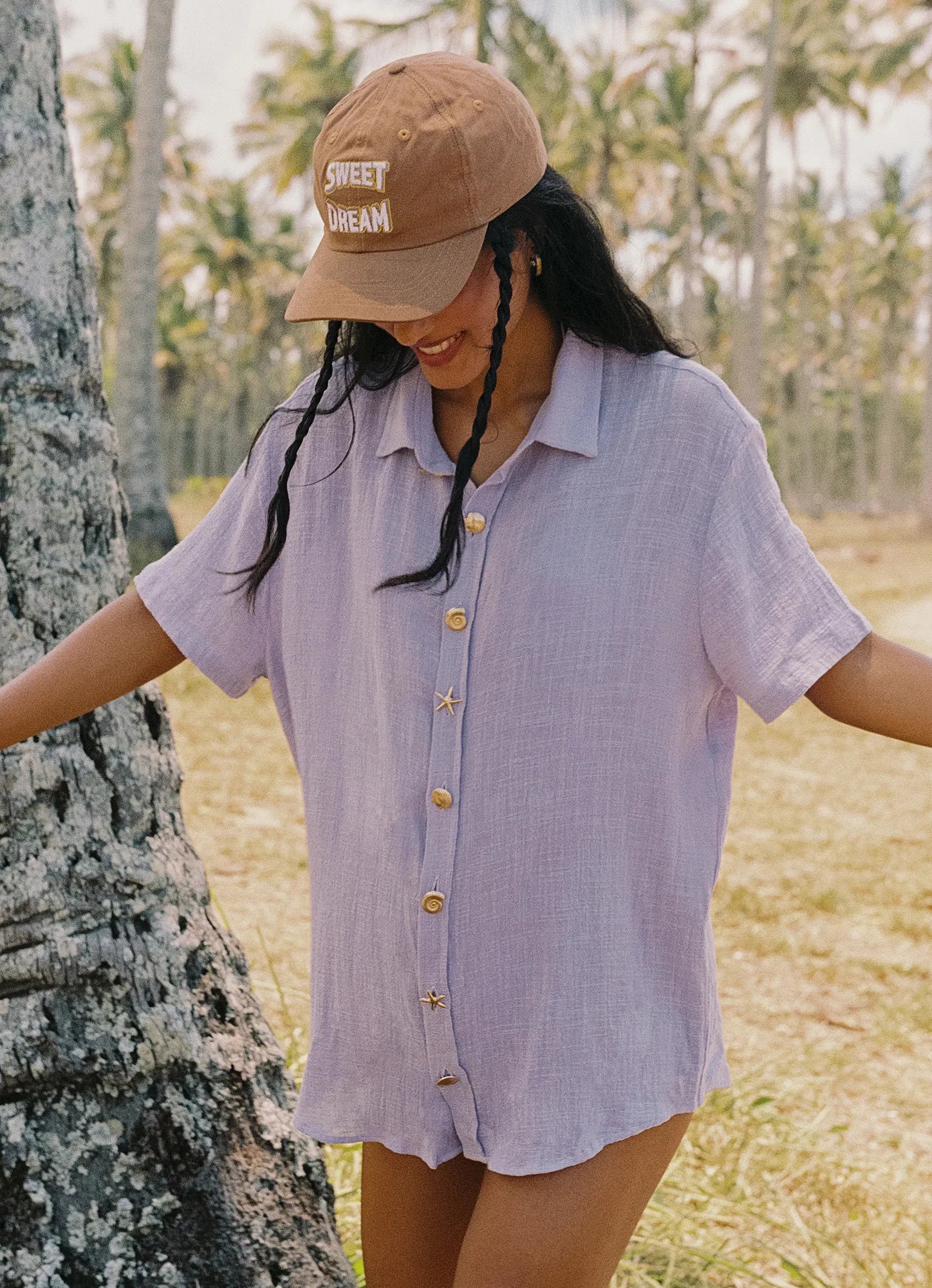 Camisa Sleep Lilas TRIYA