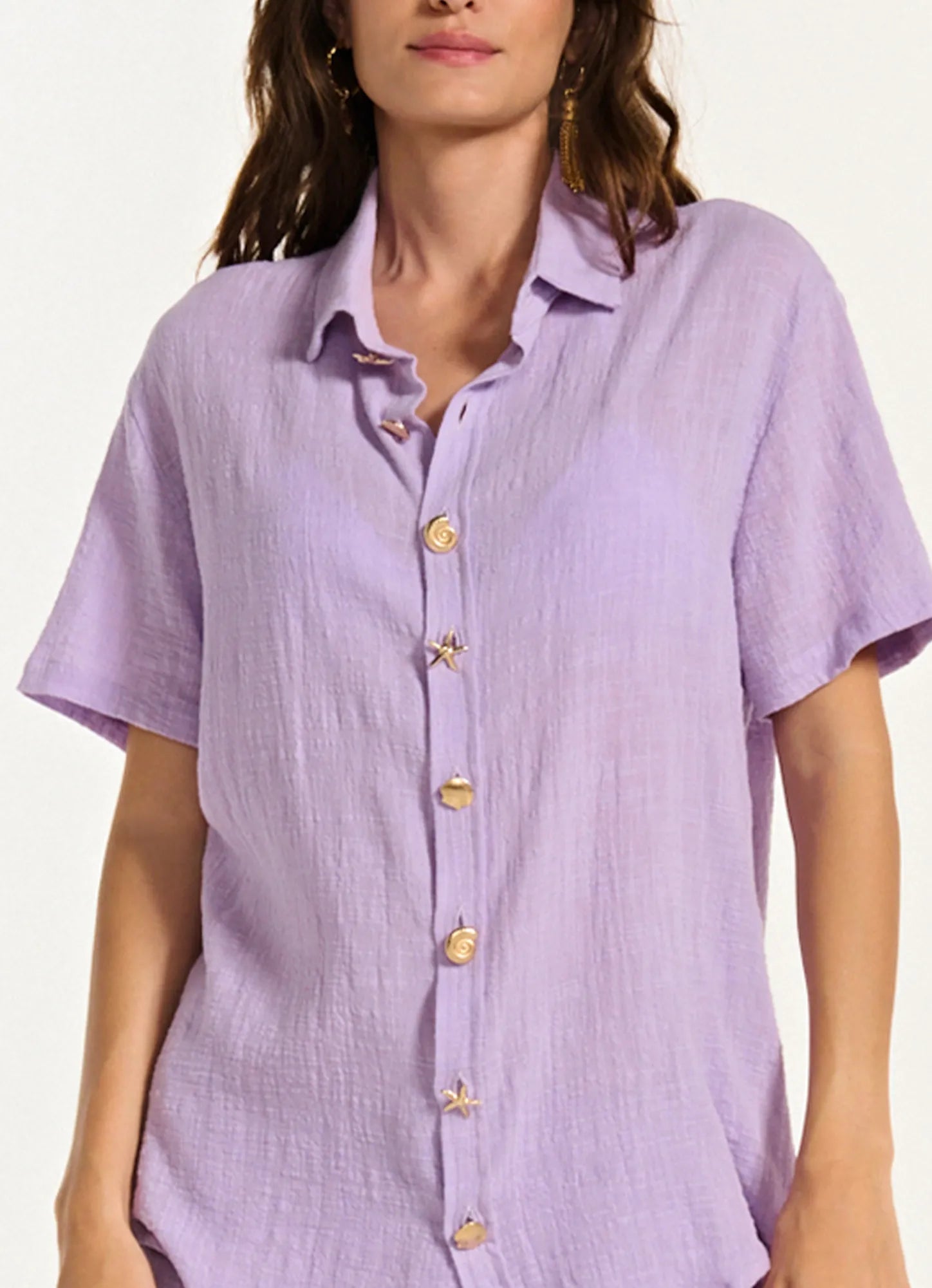Camisa Sleep Lilas TRIYA