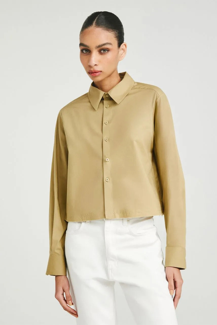 Camisa Manga Longa Claudia NV - Bege Hunter