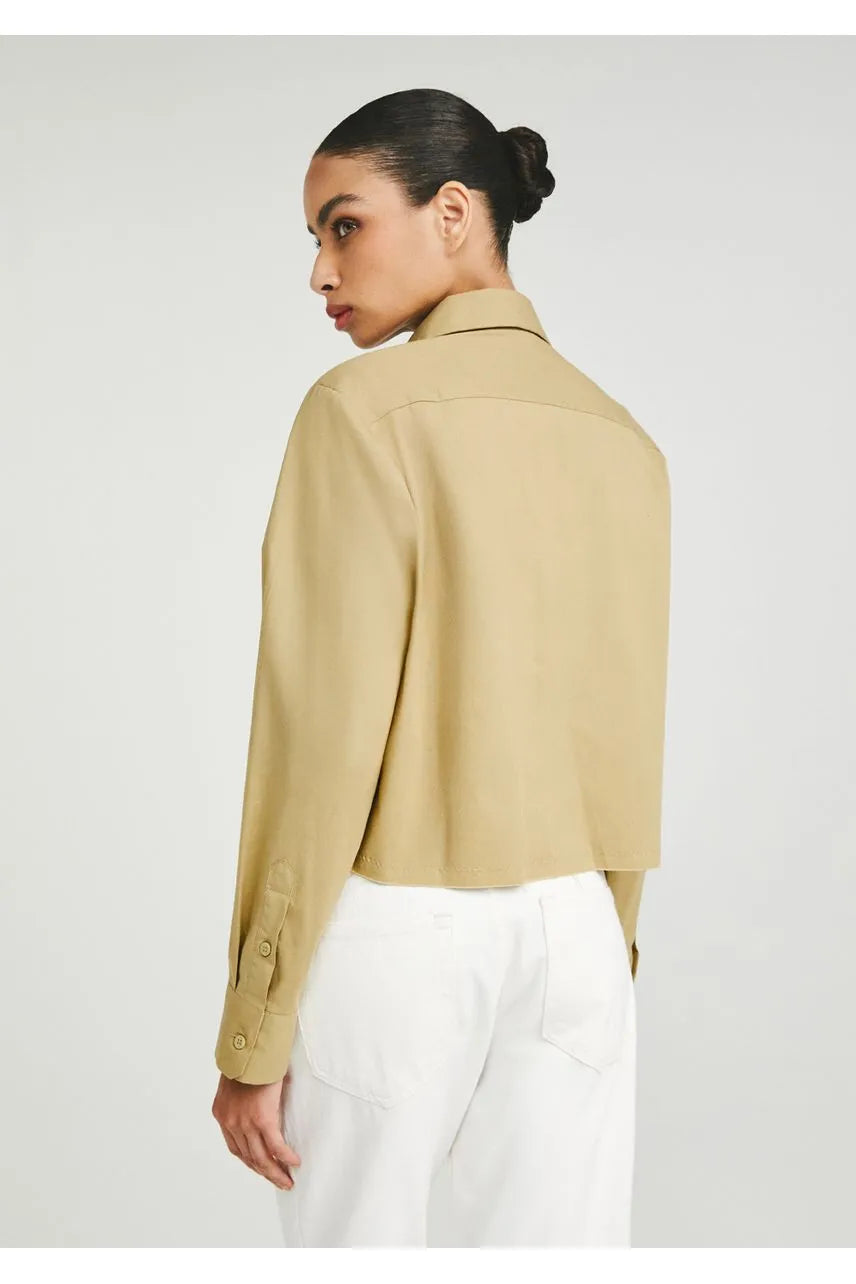 Camisa Manga Longa Claudia NV - Bege Hunter