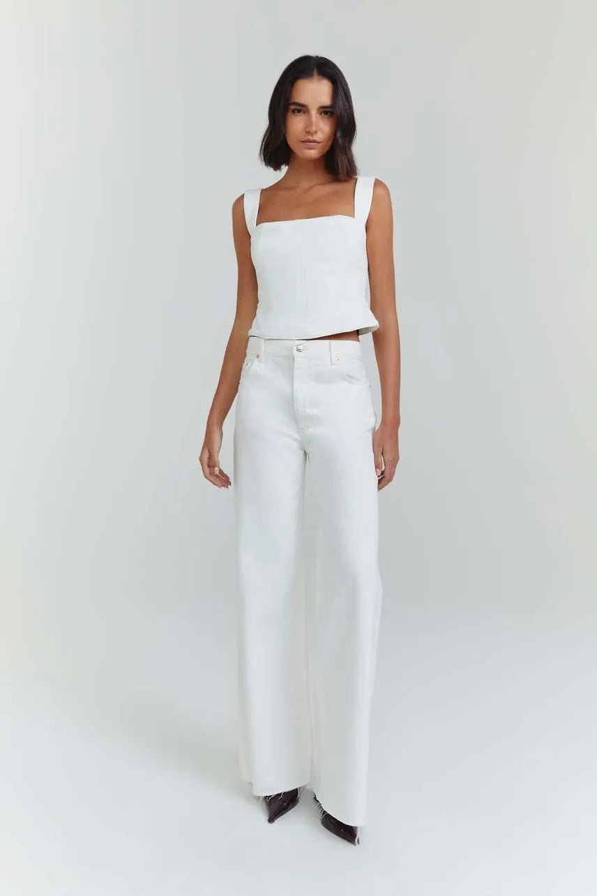 Calça Jeans Ligia NV - Jeans White