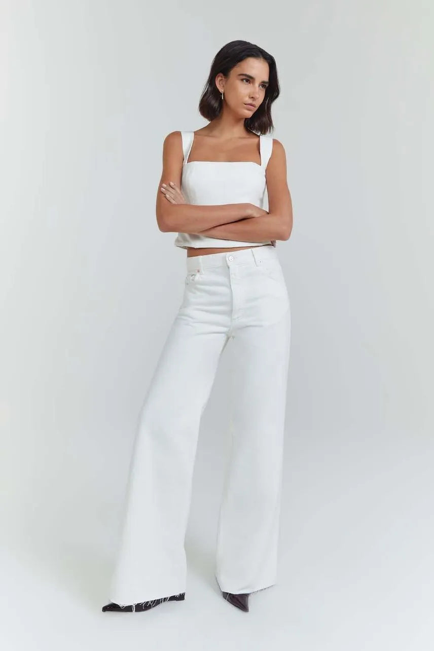 Calça Jeans Ligia NV - Jeans White