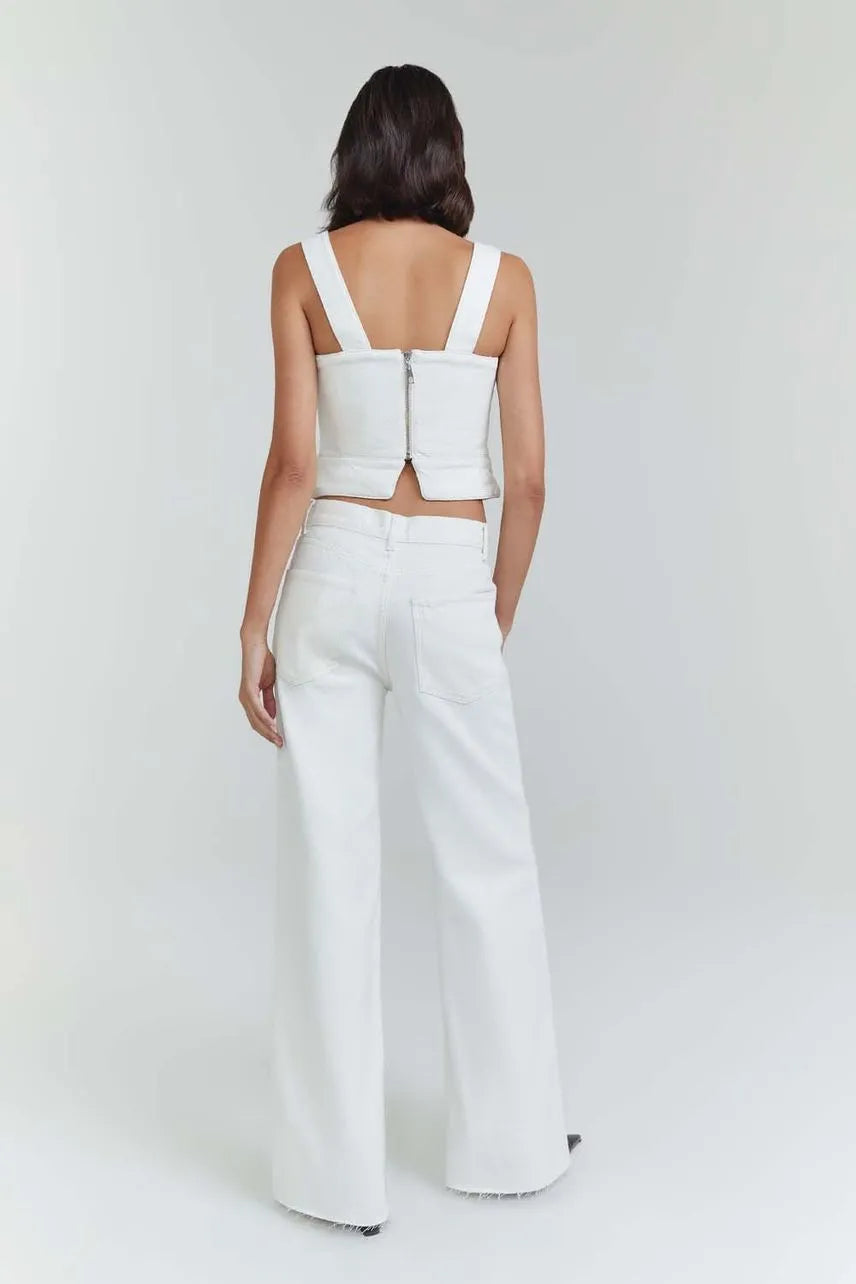 Calça Jeans Ligia NV - Jeans White