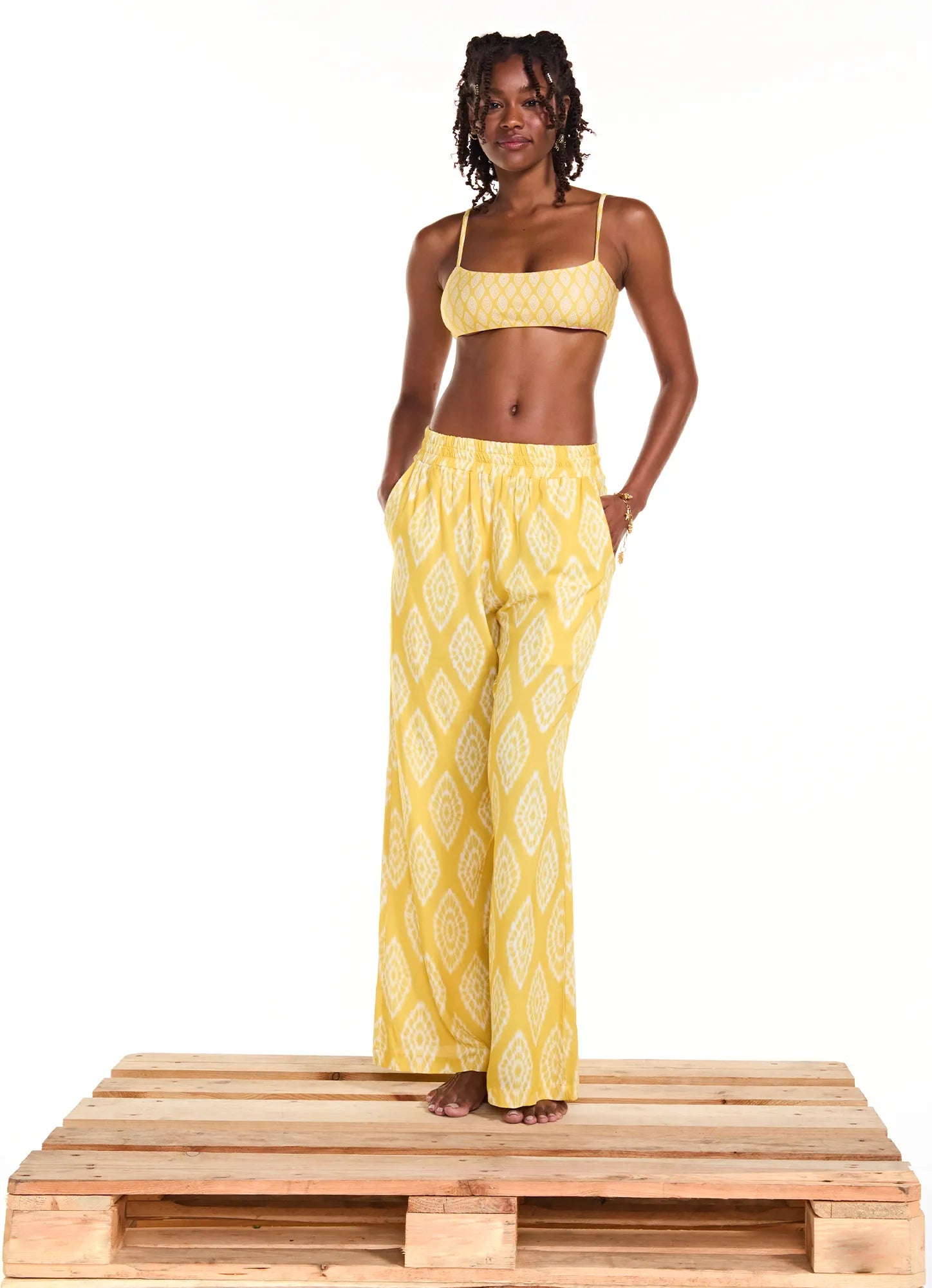 Calça Mi Tie Dye Amarelo TRIYA