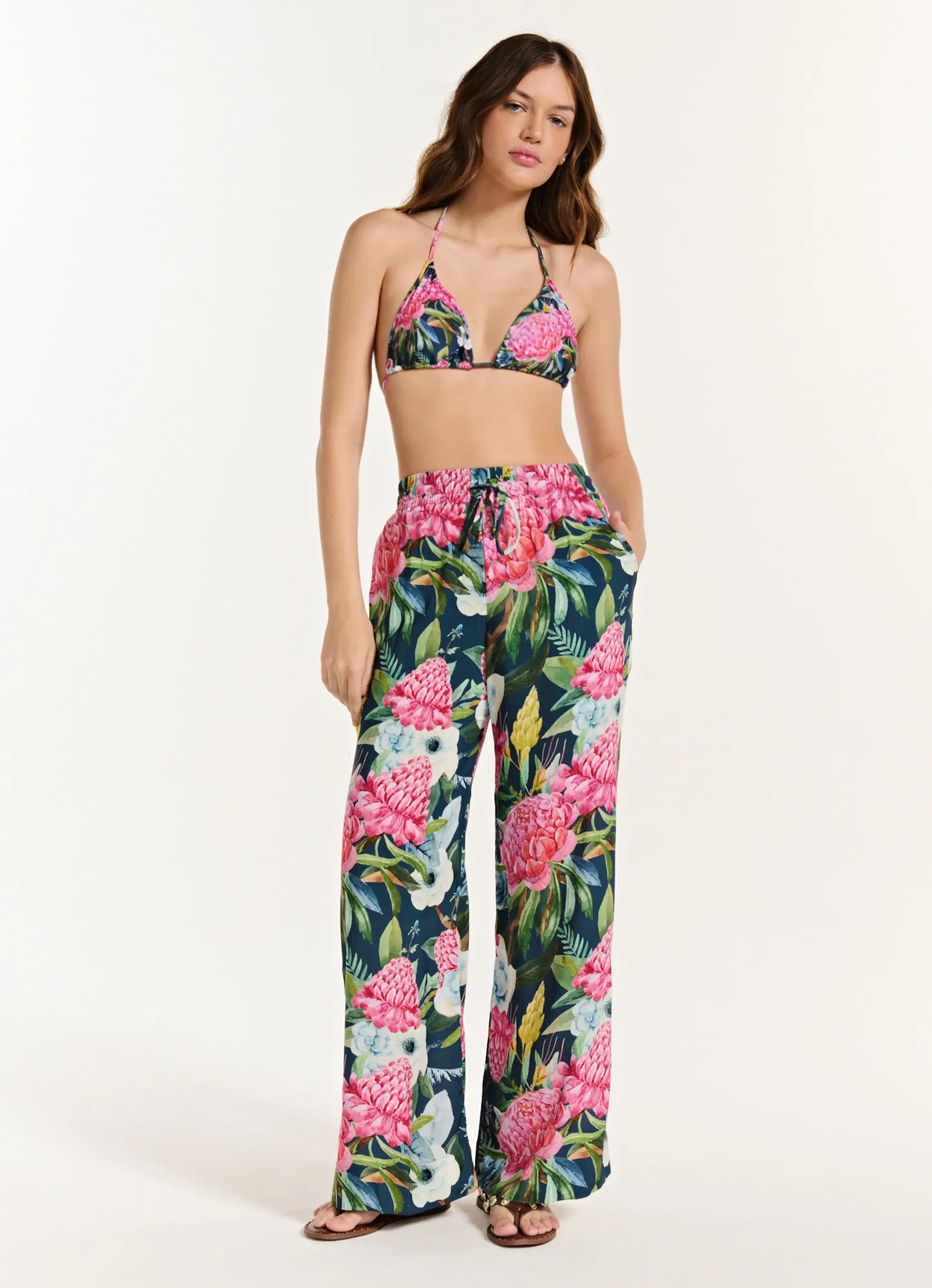 Calça Mariane Tropical Blues TRIYA