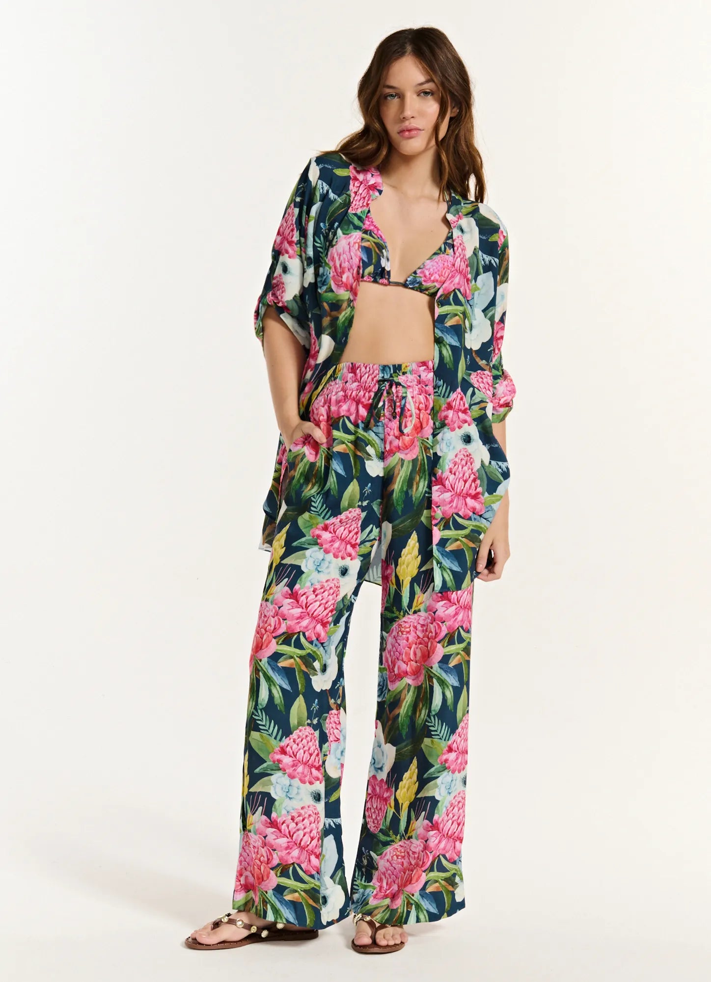 Calça Mariane Tropical Blues TRIYA