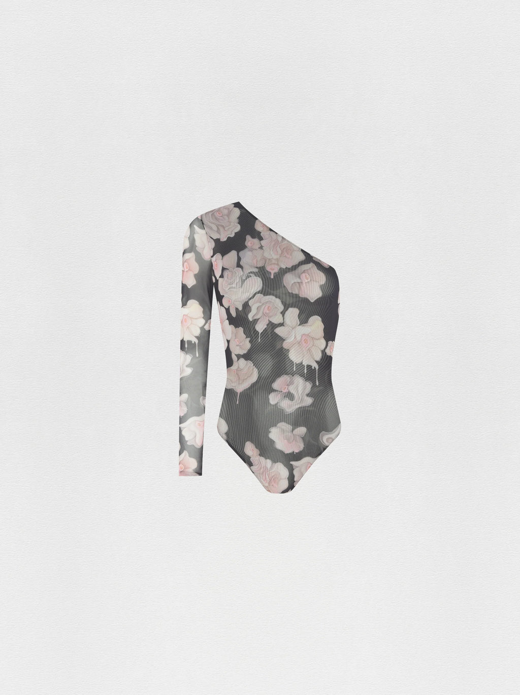 BODY OMBRO SÓ TULE FLOWER PRETO YUKIO