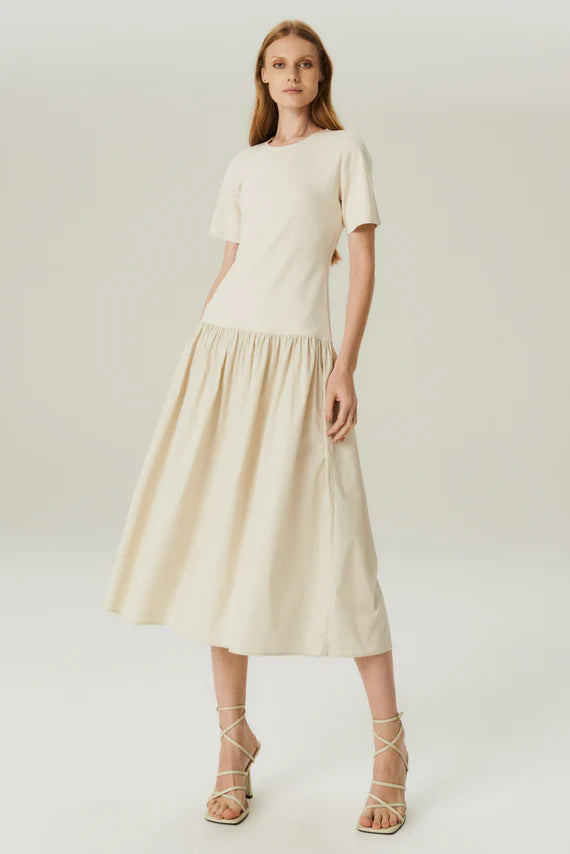 VESTIDO MID MALHA NATURAL HOODMOOD