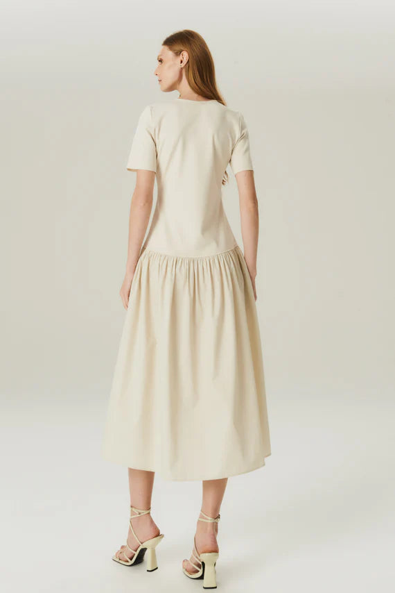 VESTIDO MID MALHA NATURAL HOODMOOD